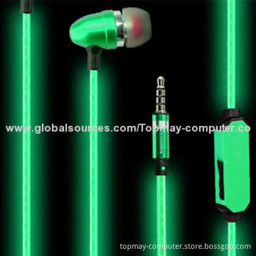 Newest Lighting Electronic Earphones with 20-20kHz Frequency Responses